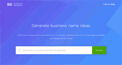 Desktop Screenshot of businessnamegenerator.com